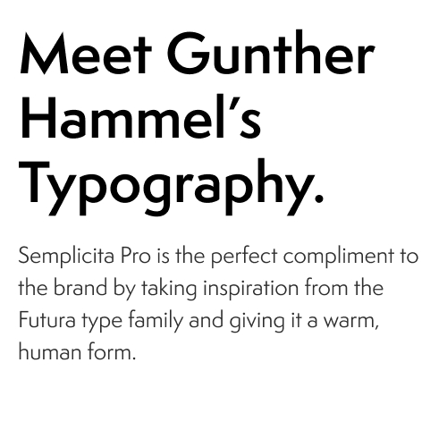 typography for gunther hammel