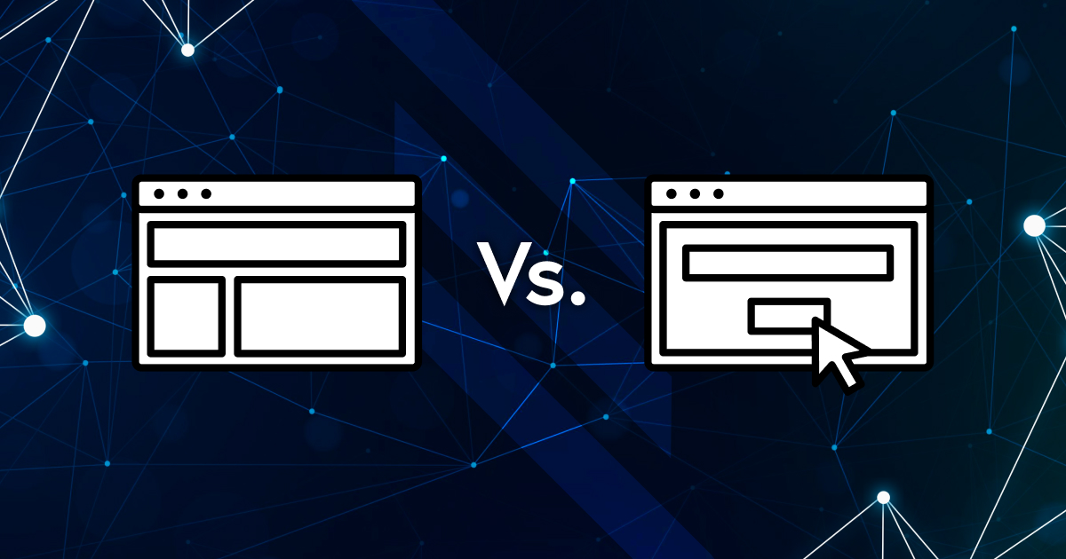 websites vs landing pages